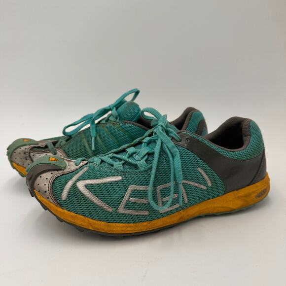 Keen Women's A86 Turquoise Mint Trail Mountain Running Terrain Size 8.5 - Picture 4 of 8